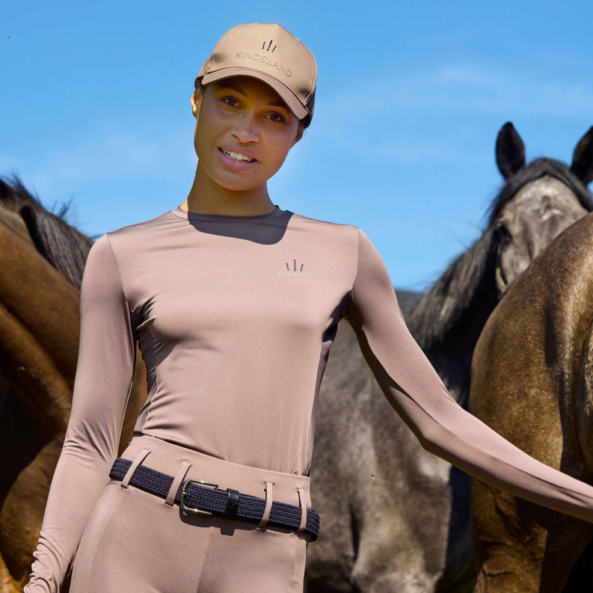 Kingsland Maglietta da allenamento KLLea Brown Iron