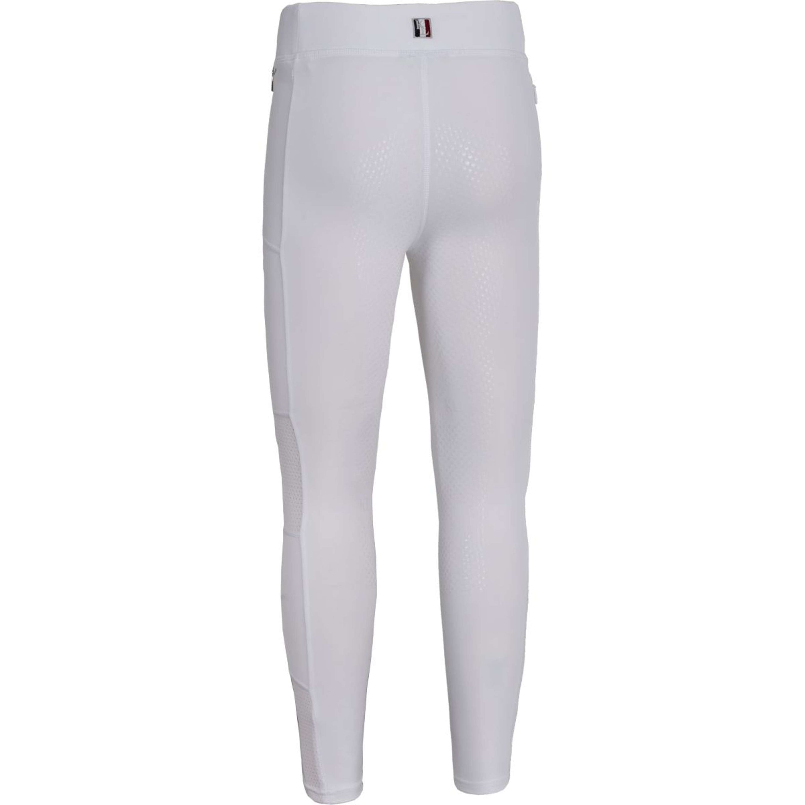 Kingsland Pantaloni da Equitazione Kemmie Full Grip F-Tec2 Bianco