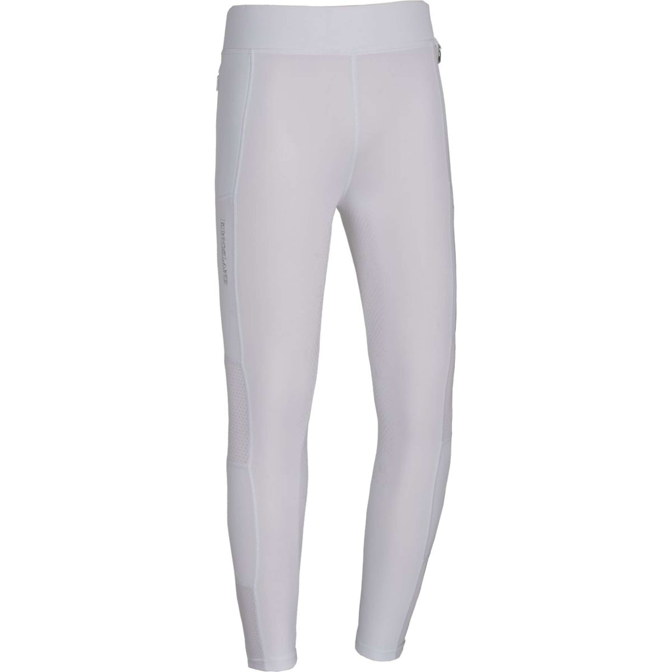 Kingsland Pantaloni da Equitazione Kemmie Full Grip F-Tec2 Bianco