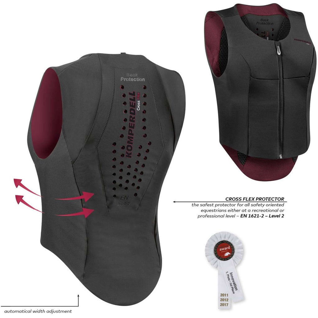 Komperdell Paraschiena Flexfit Slim Nero/Borgogna