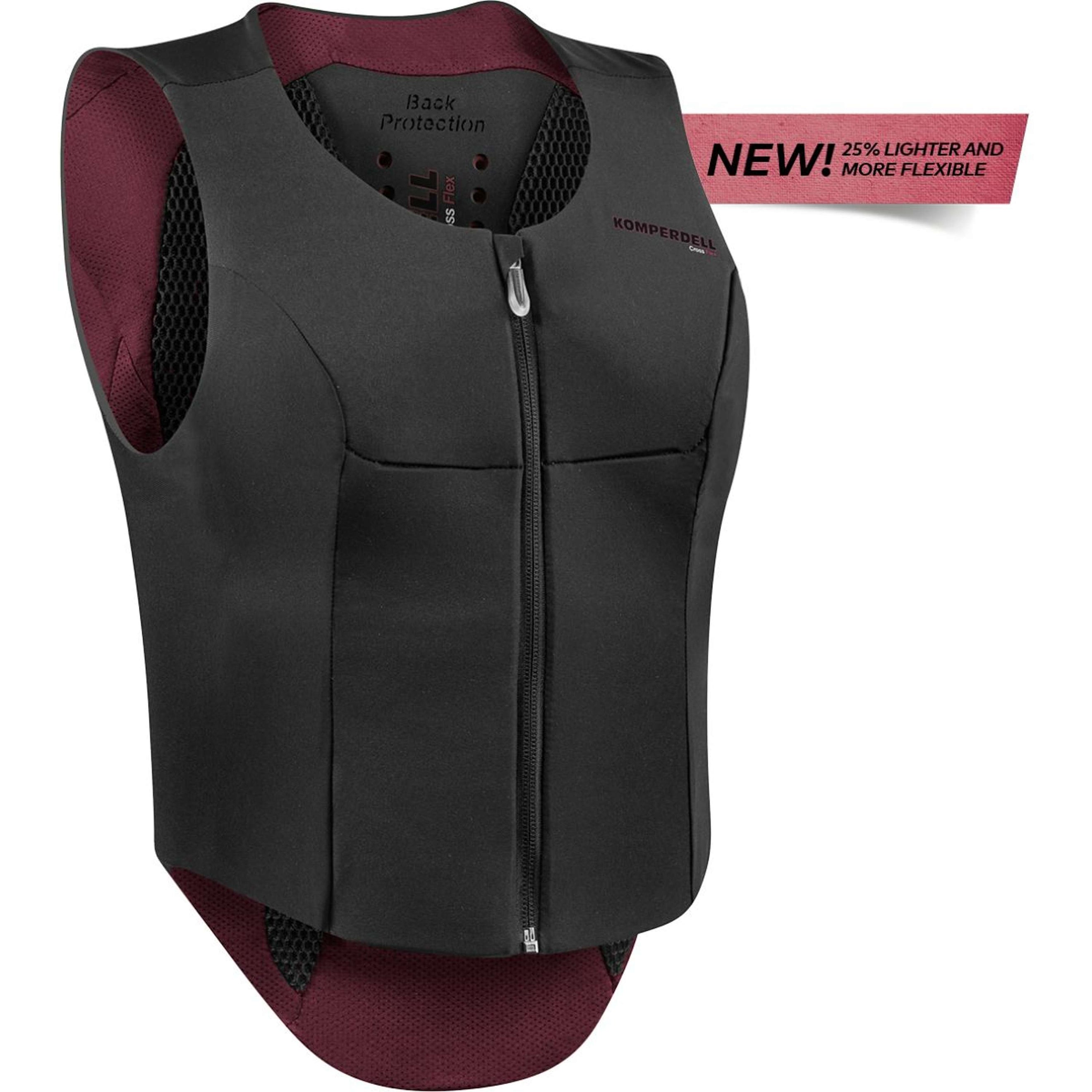 Komperdell Paraschiena Flexfit Slim Nero/Borgogna