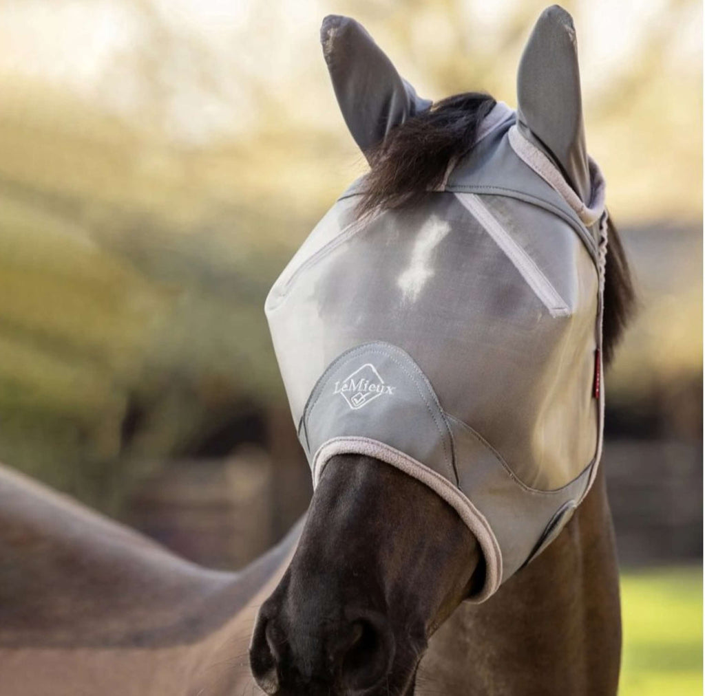 LeMieux Maschera per Mosche ArmourShield Pro Half Grigio