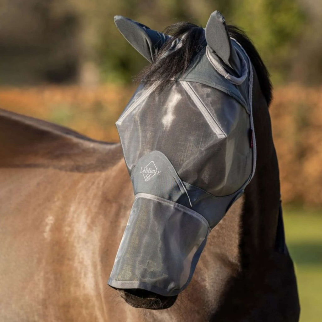 LeMieux Maschera per Mosche ArmourShield Pro Full Grigio