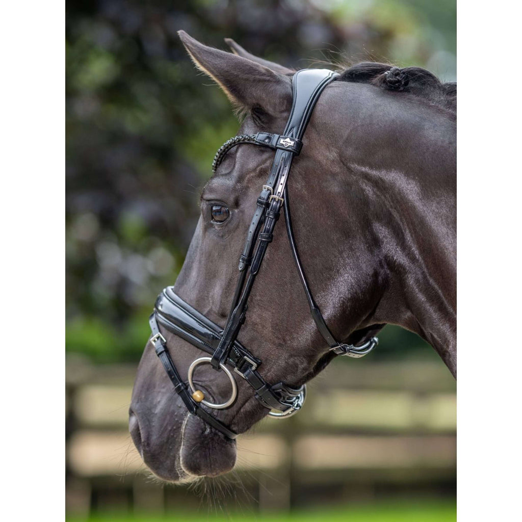LeMieux Briglia Kudos Patent Dressage Nero