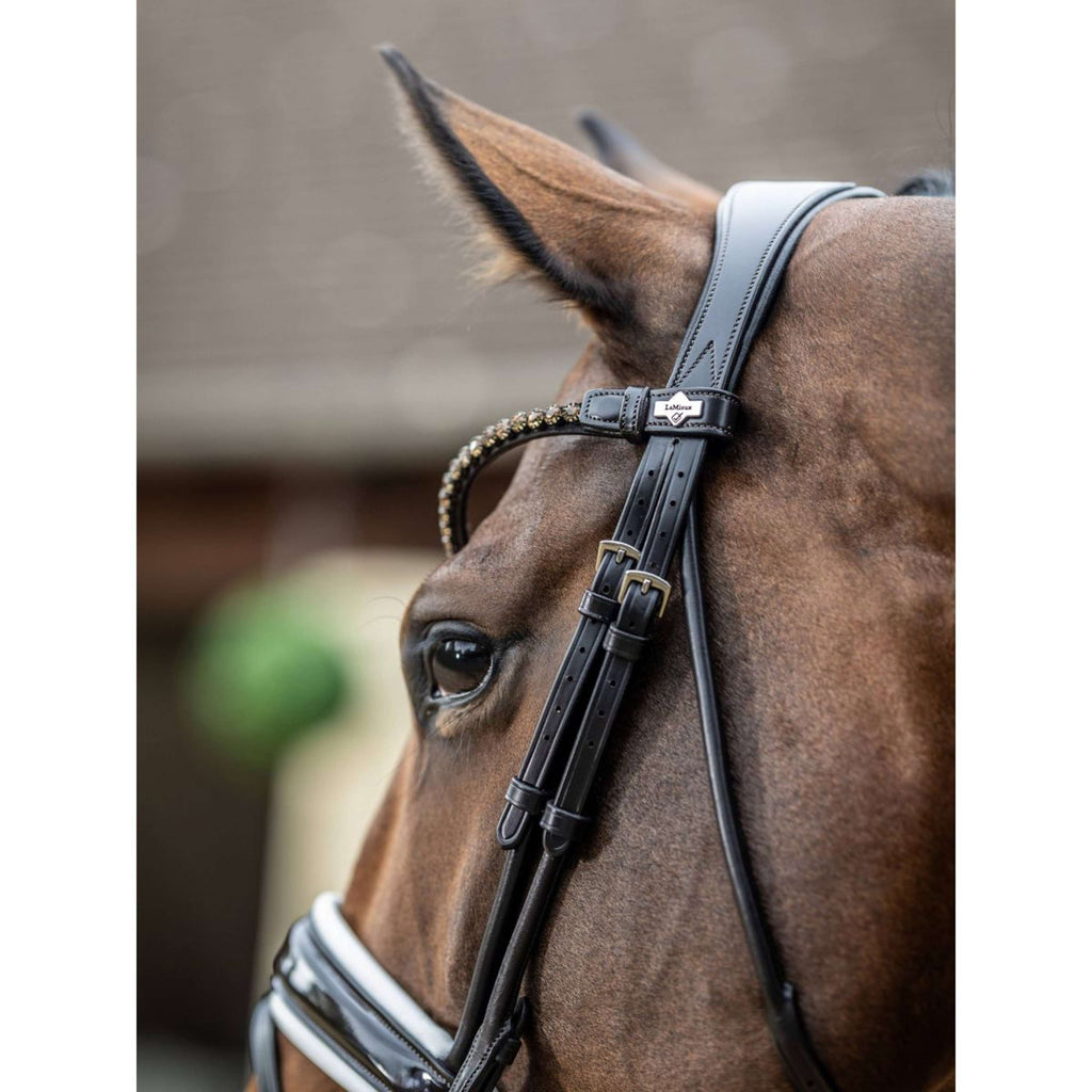 LeMieux Briglia Kudos Patent Dressage Marrone/Bianco