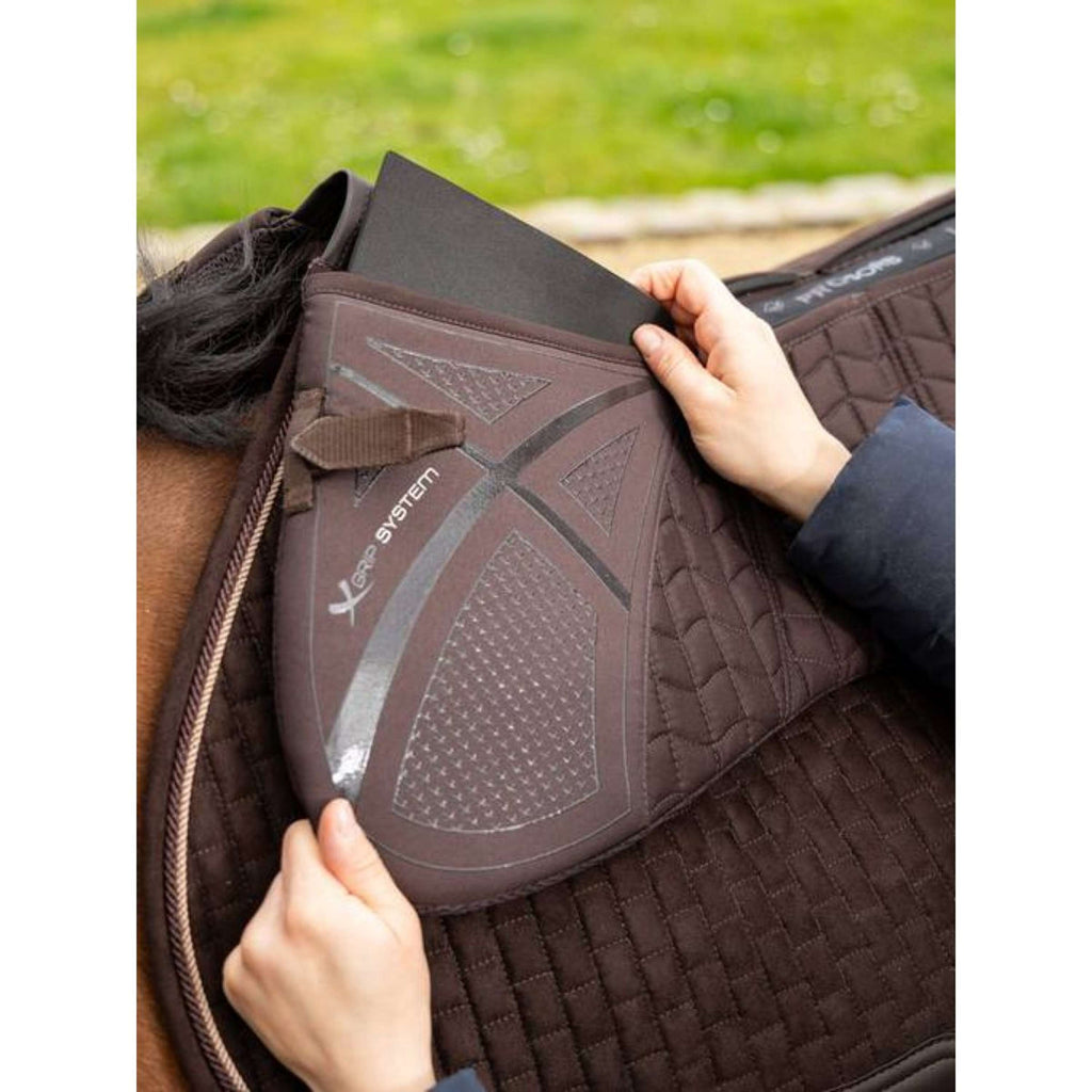 LeMieux Sottosella Prosorb 3 pocket Quilted Marrone
