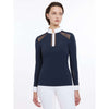 LeMieux Maglietta da Competizione Camille Maniche Lunghe Navy