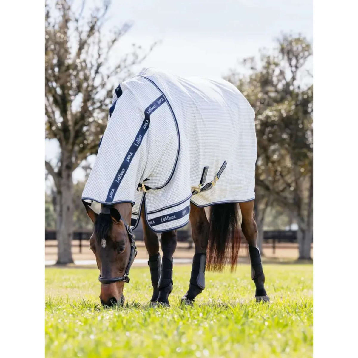 LeMieux Coperta Estiva Arika Field Bianco