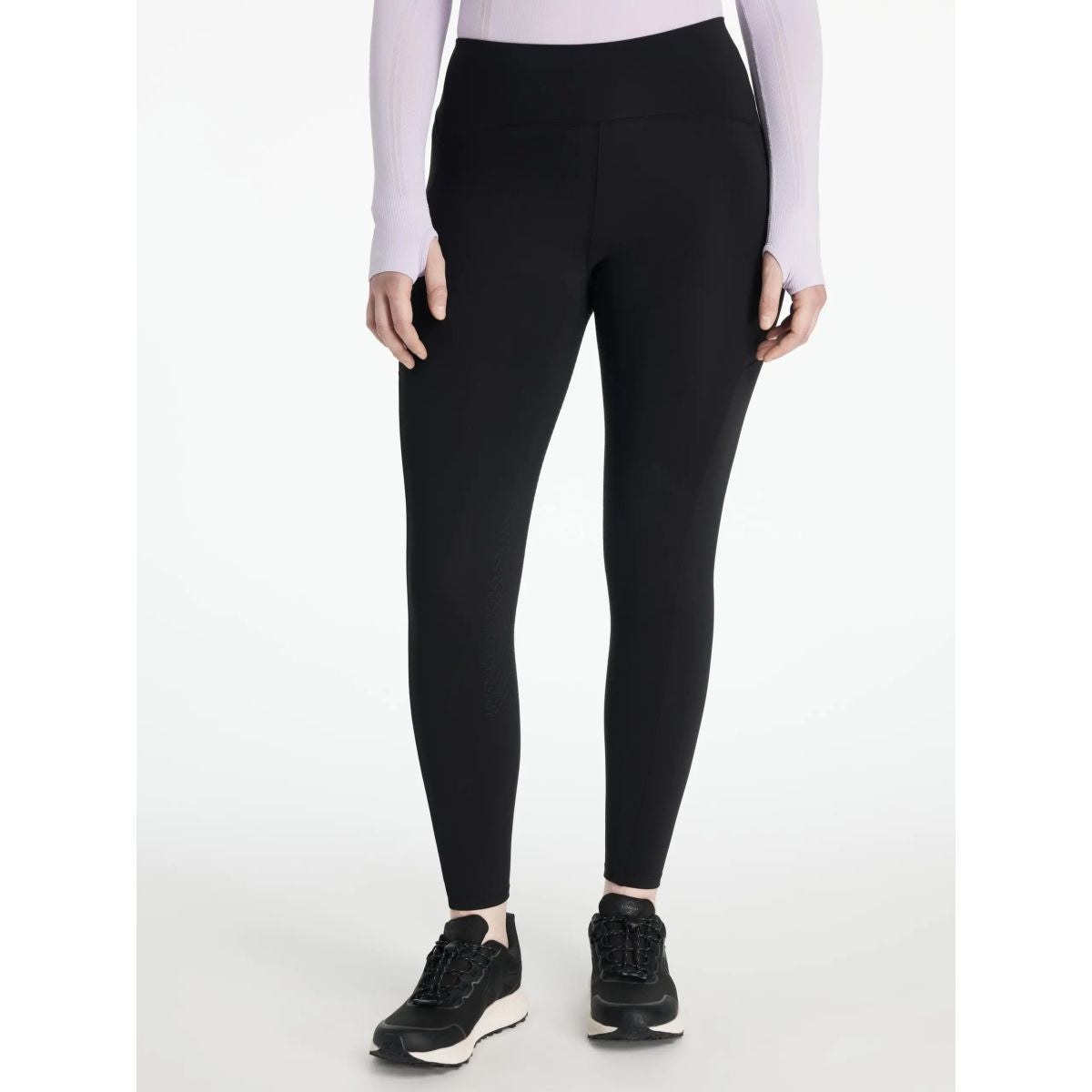 LeMieux Leggings da Equitazione Natalie Full Grip Nero