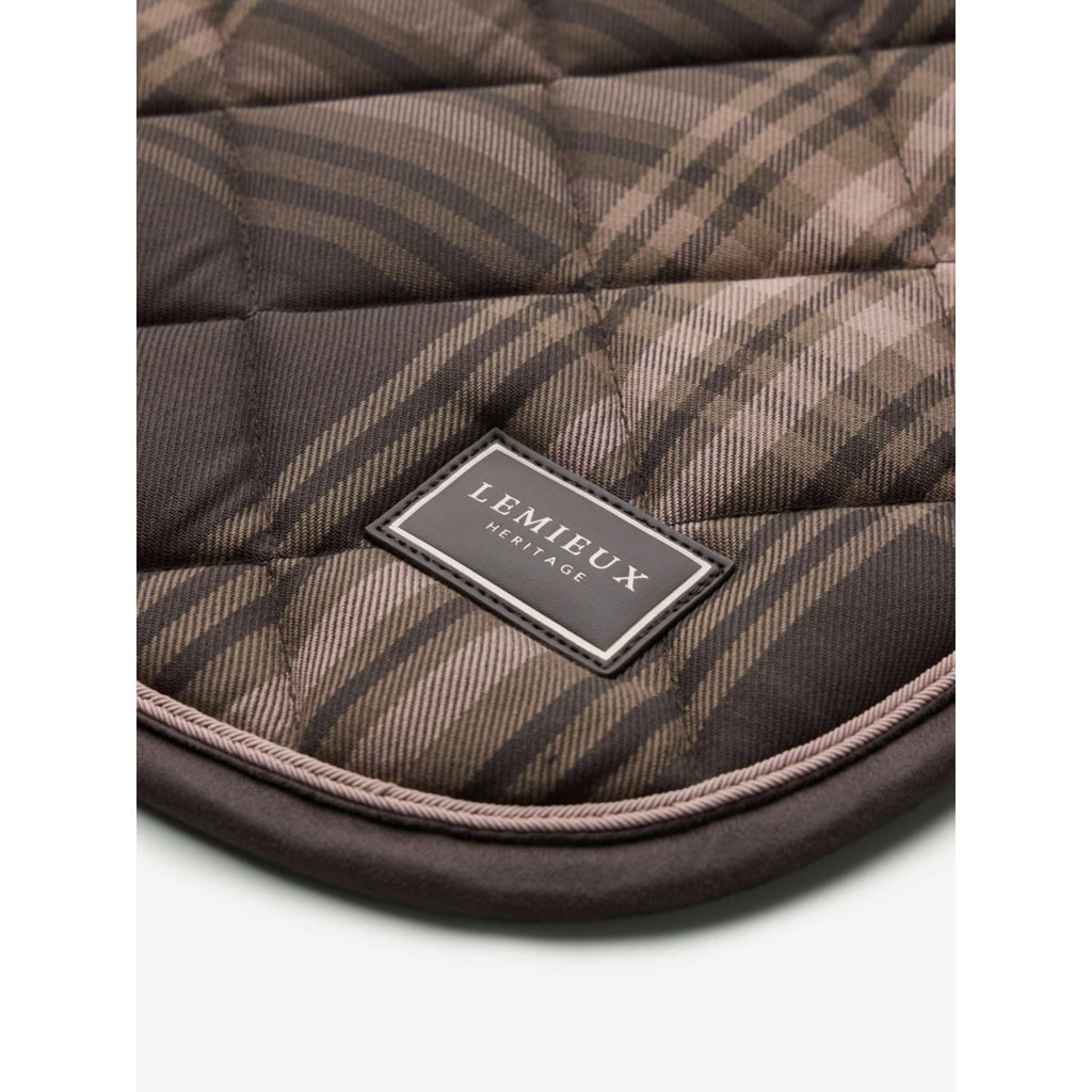 LeMieux Sottosella Heritage Check Square Dressage Cocoa