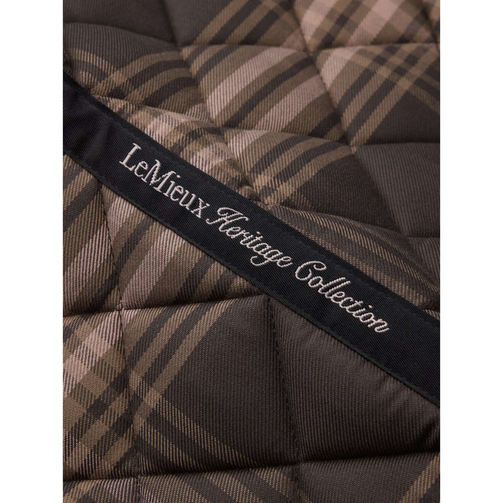 LeMieux Sottosella Heritage Check Square Dressage Cocoa