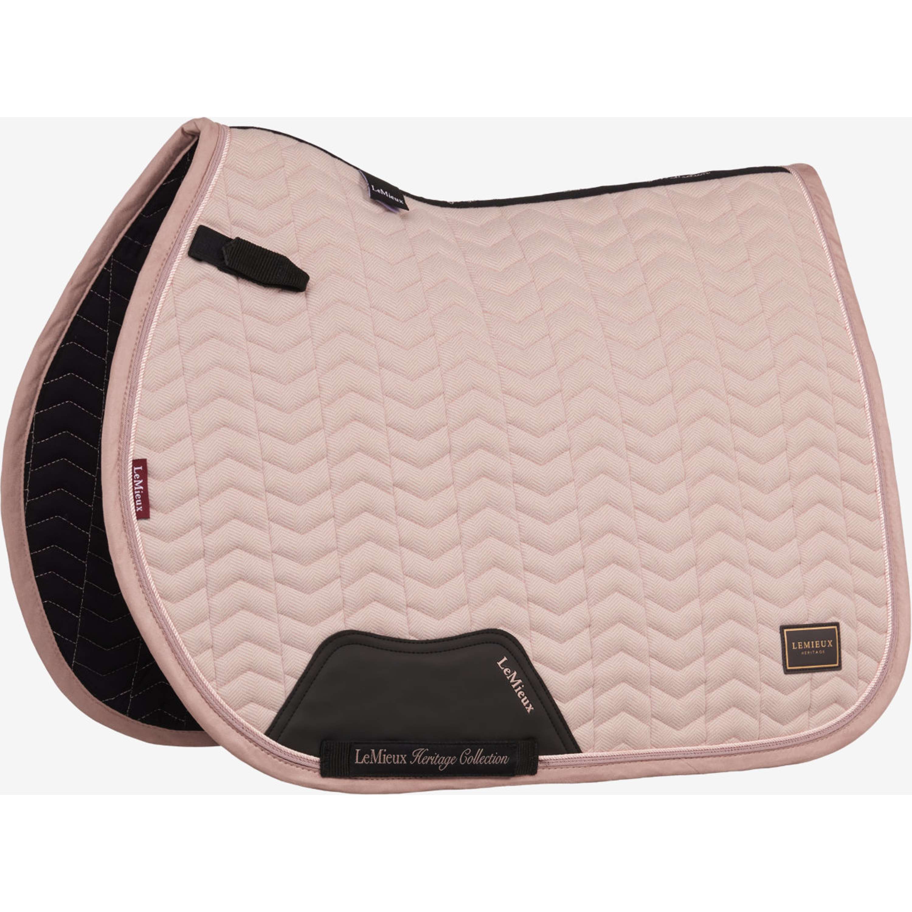 LeMieux Sottosella Heritage Herringbone Square Saltando Wild Rose
