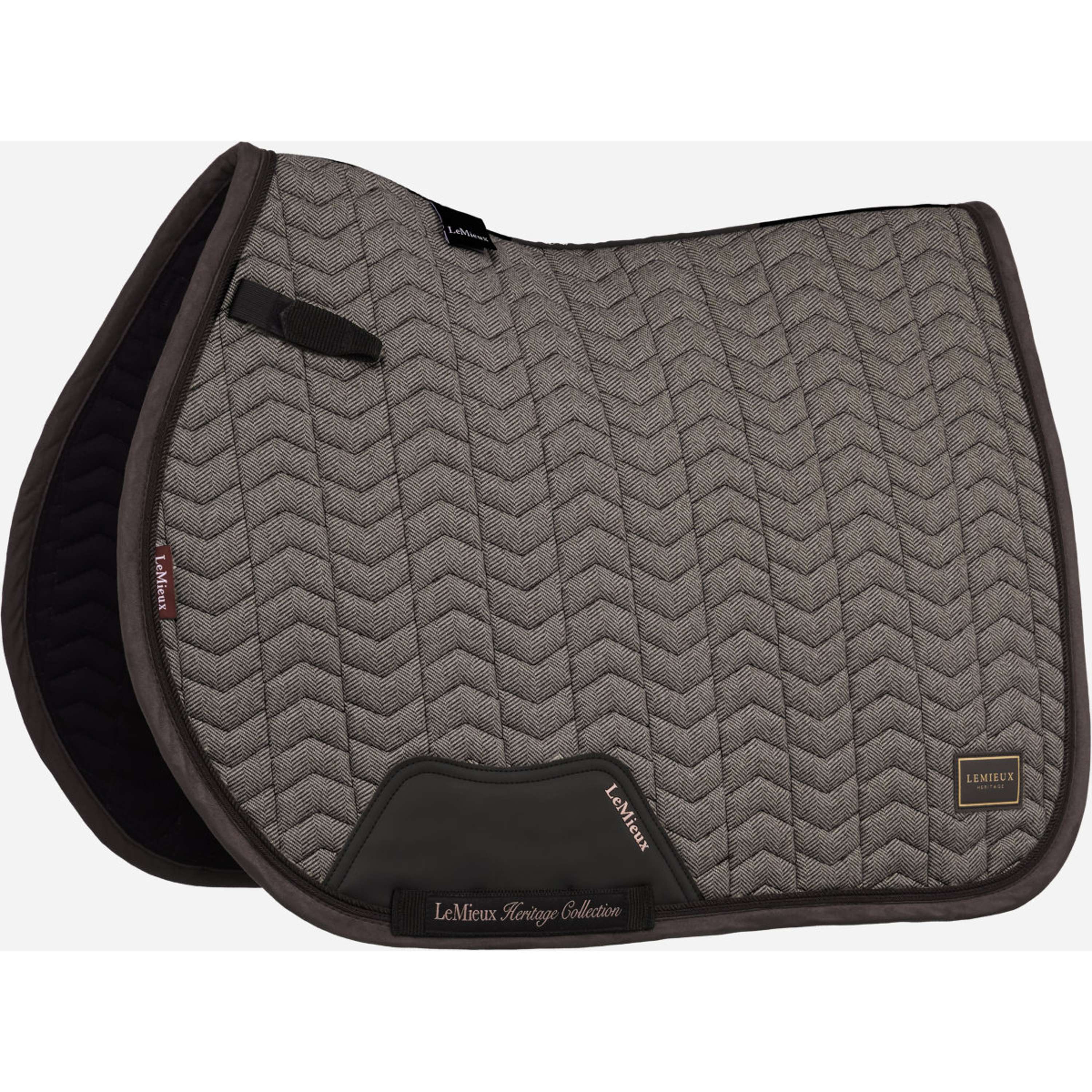 LeMieux Sottosella Heritage Herringbone Square Saltando Cocoa