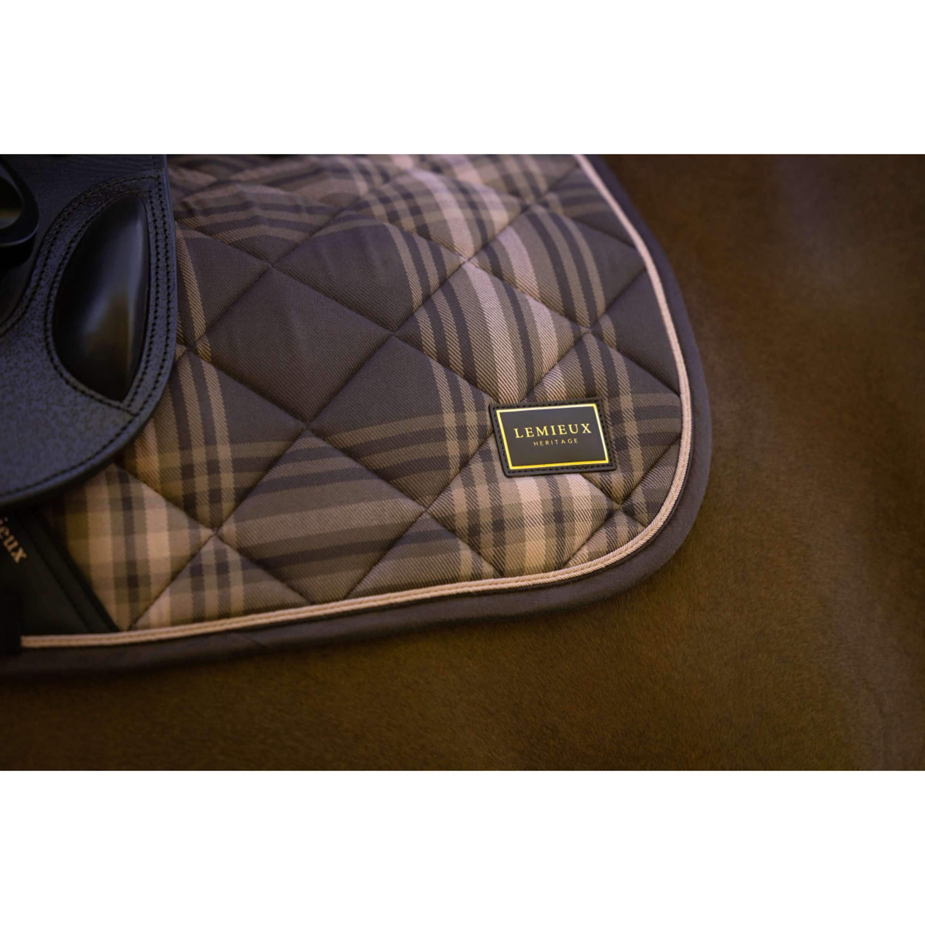 LeMieux Sottosella Heritage Check Square Saltando Cocoa