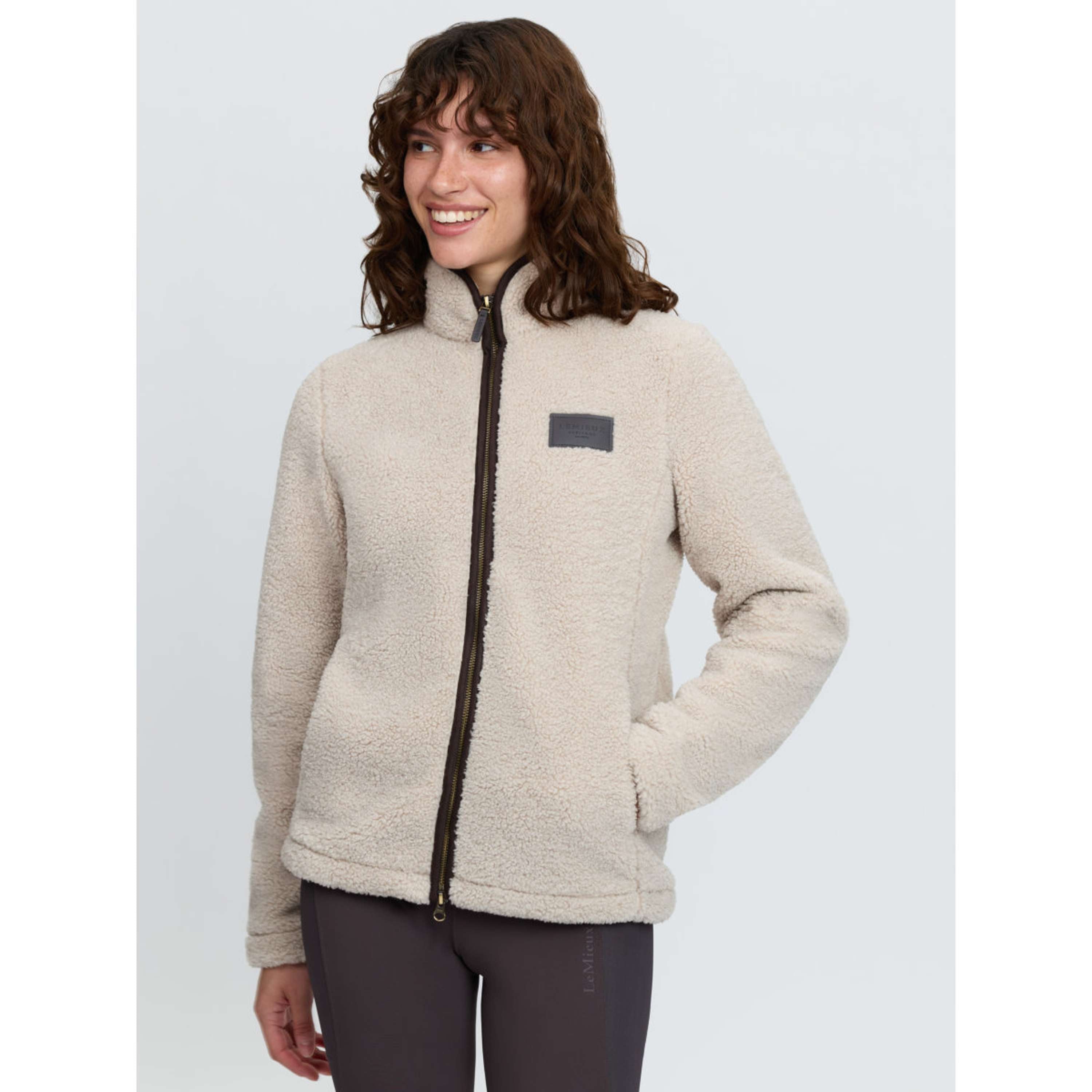 LeMieux Felpa con cappuccio e zip Heritage Borg Zip Through Calcolo