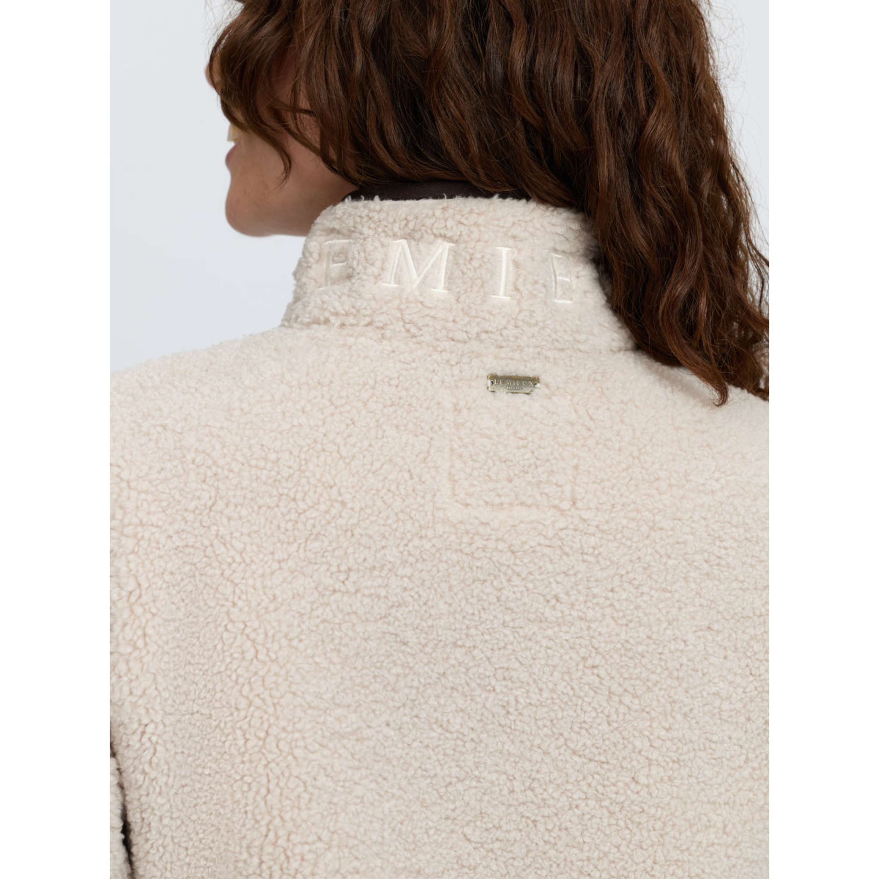 LeMieux Felpa con cappuccio e zip Heritage Borg Zip Through Calcolo