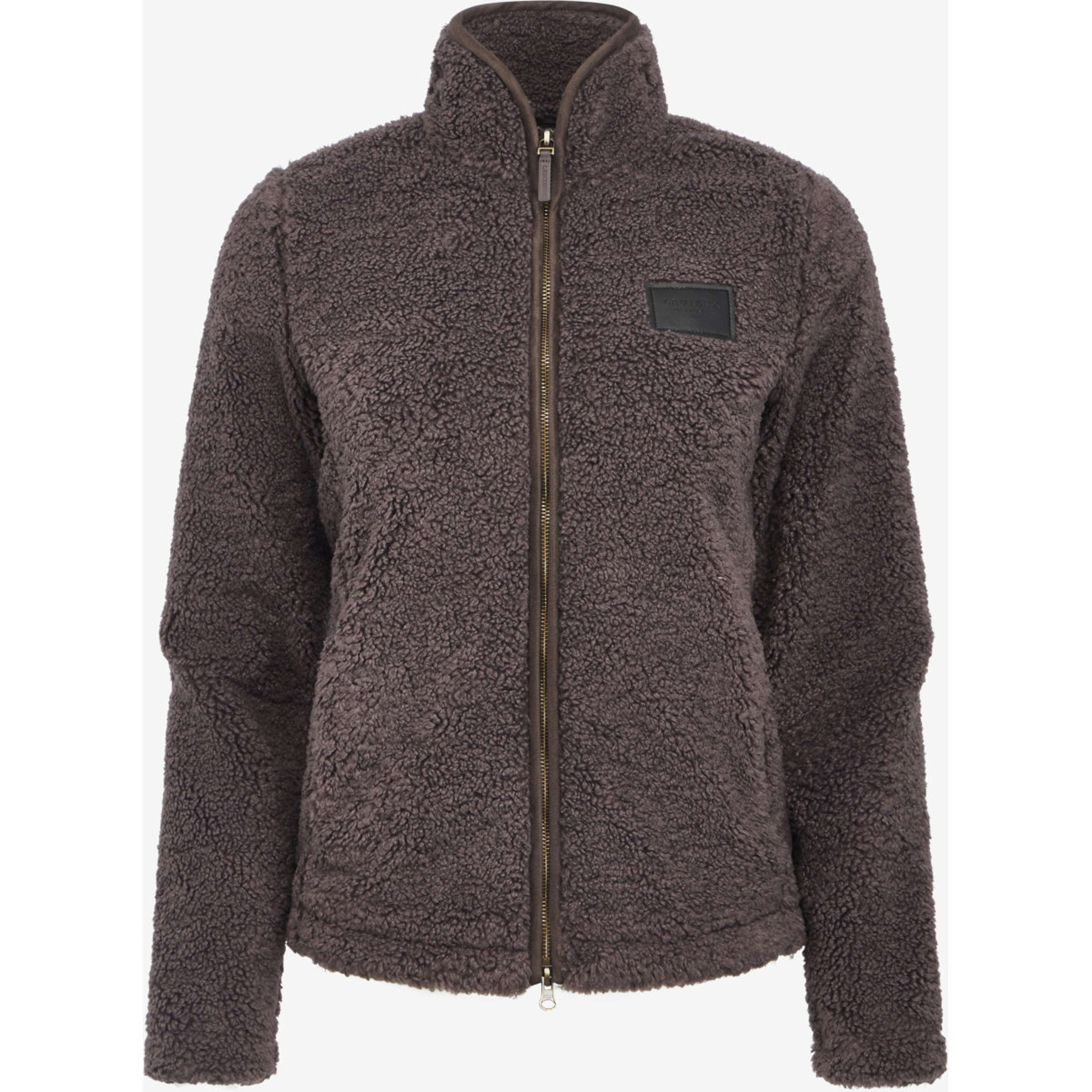 LeMieux Felpa con cappuccio e zip Heritage Borg Zip Through Cocoa