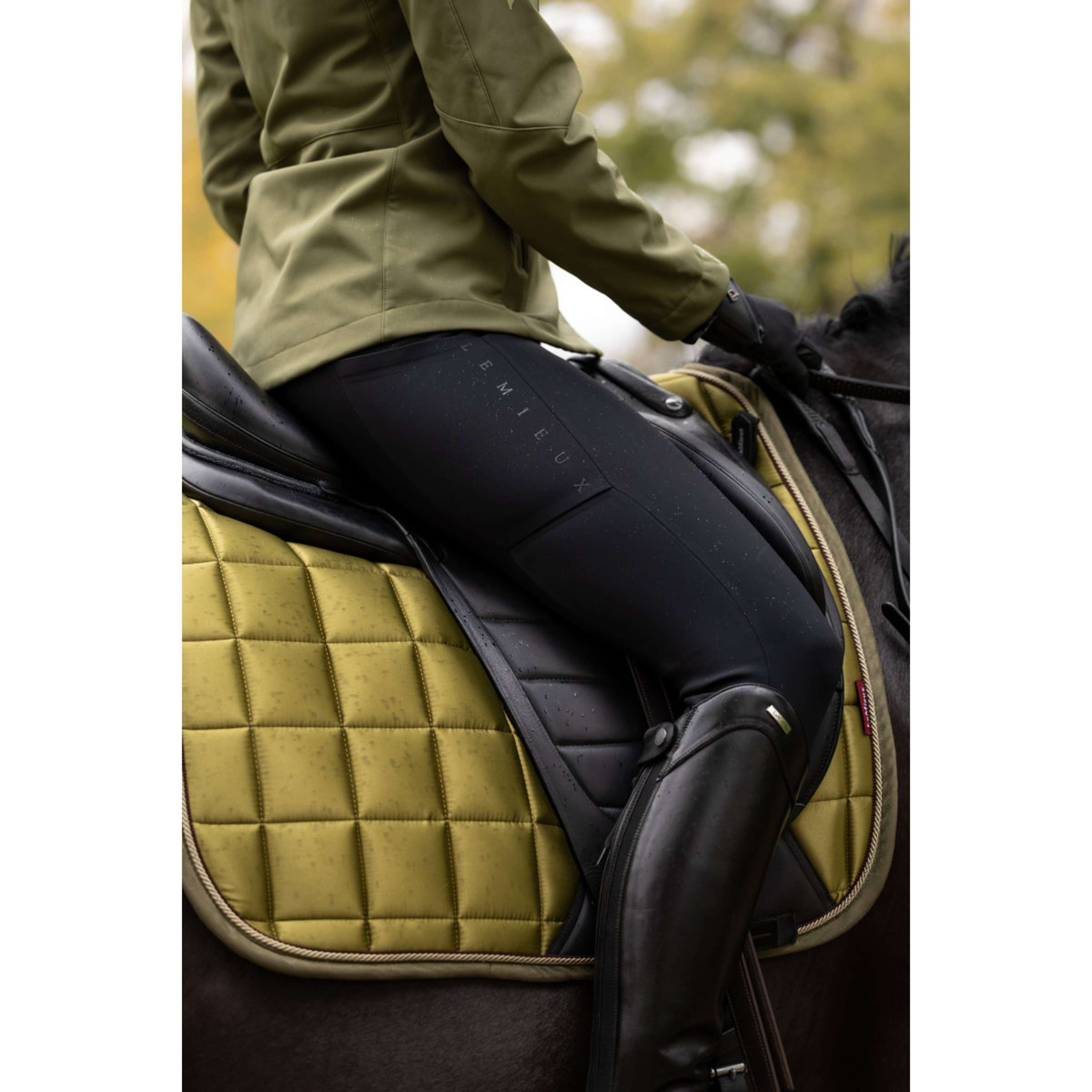 LeMieux Pantaloni da Equitazione Stormwear Presa del ginocchio Nero