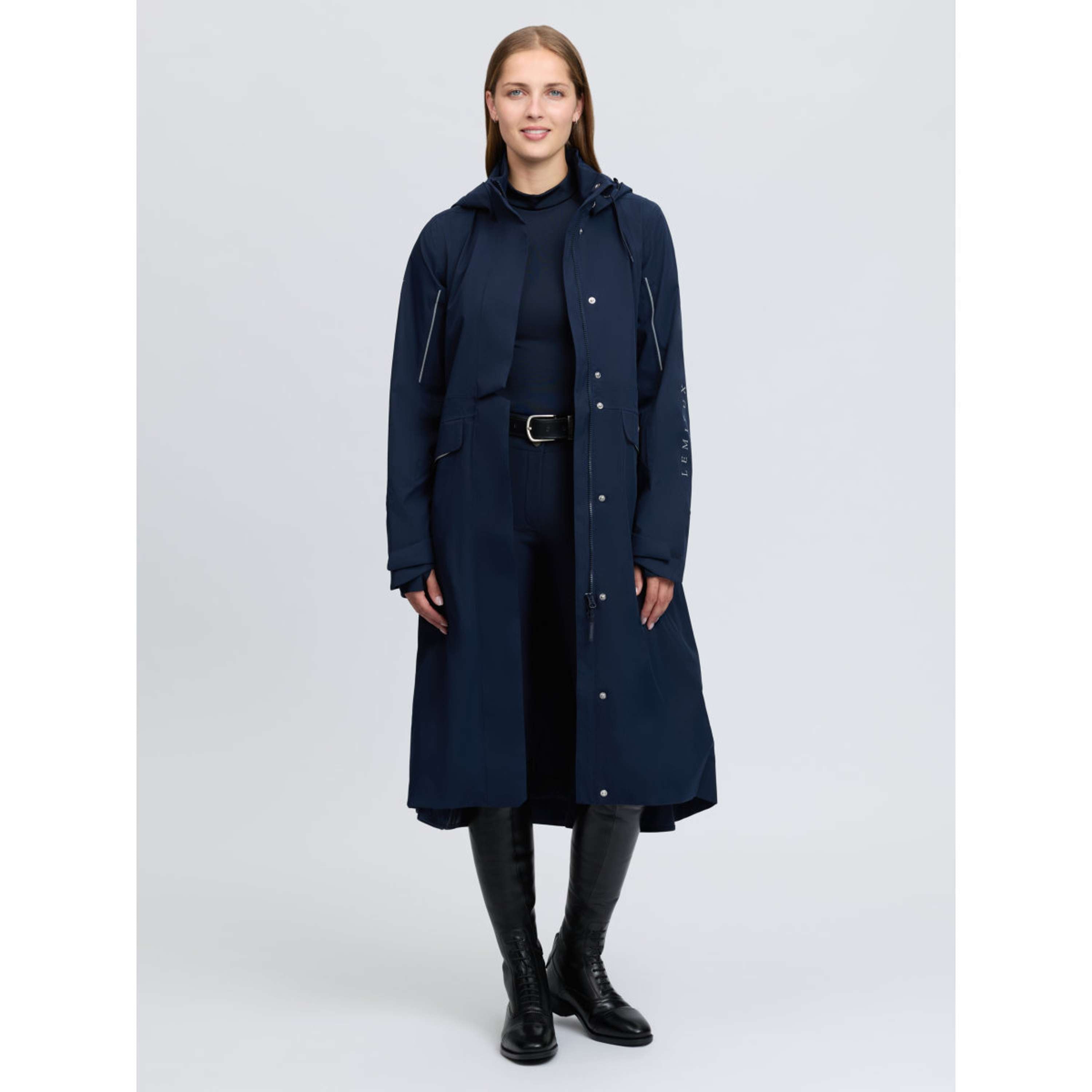 LeMieux Cappotto Lungo Stormwear Performance Riding Navy