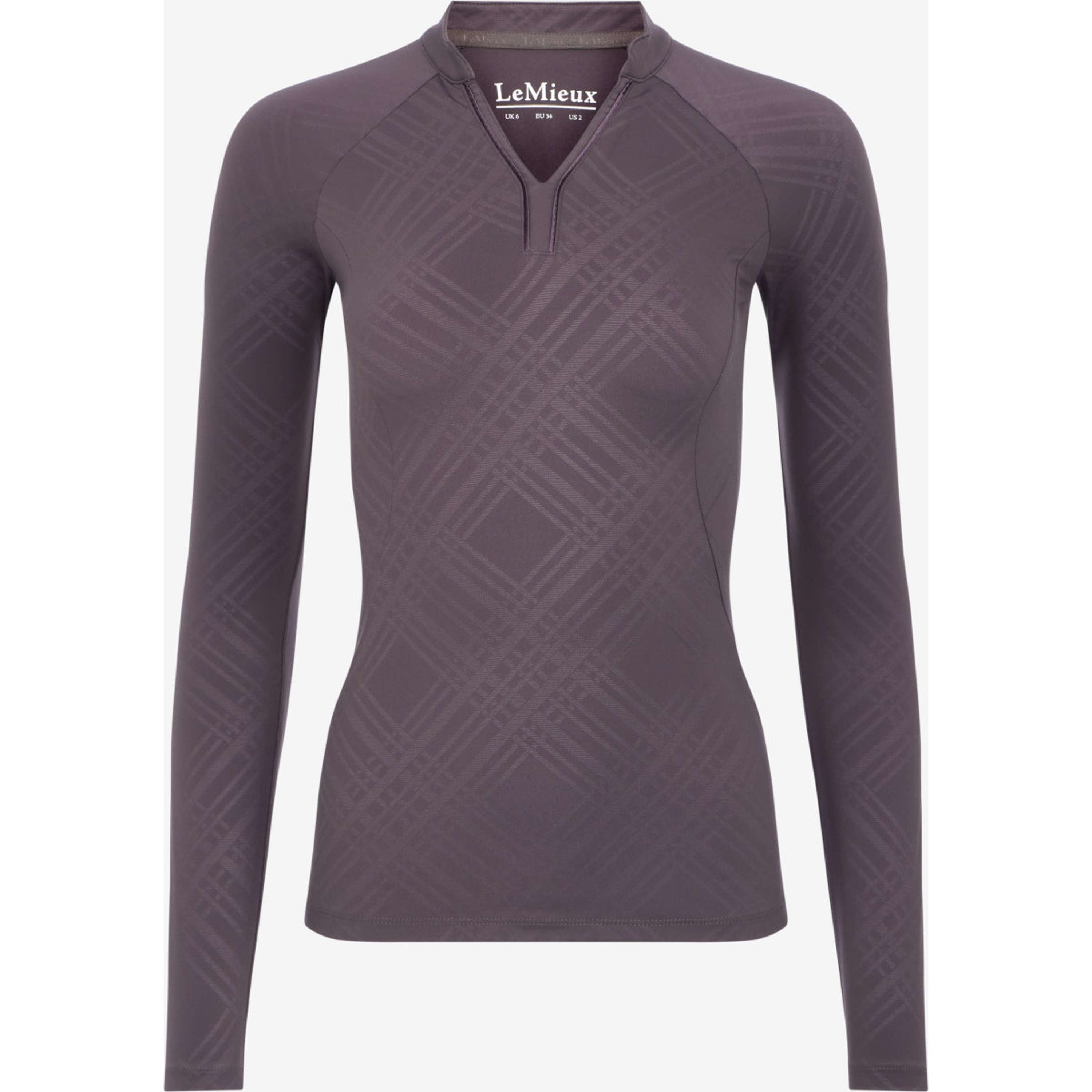 LeMieux Strato di base Heritage Check Maniche Lunghe Cocoa