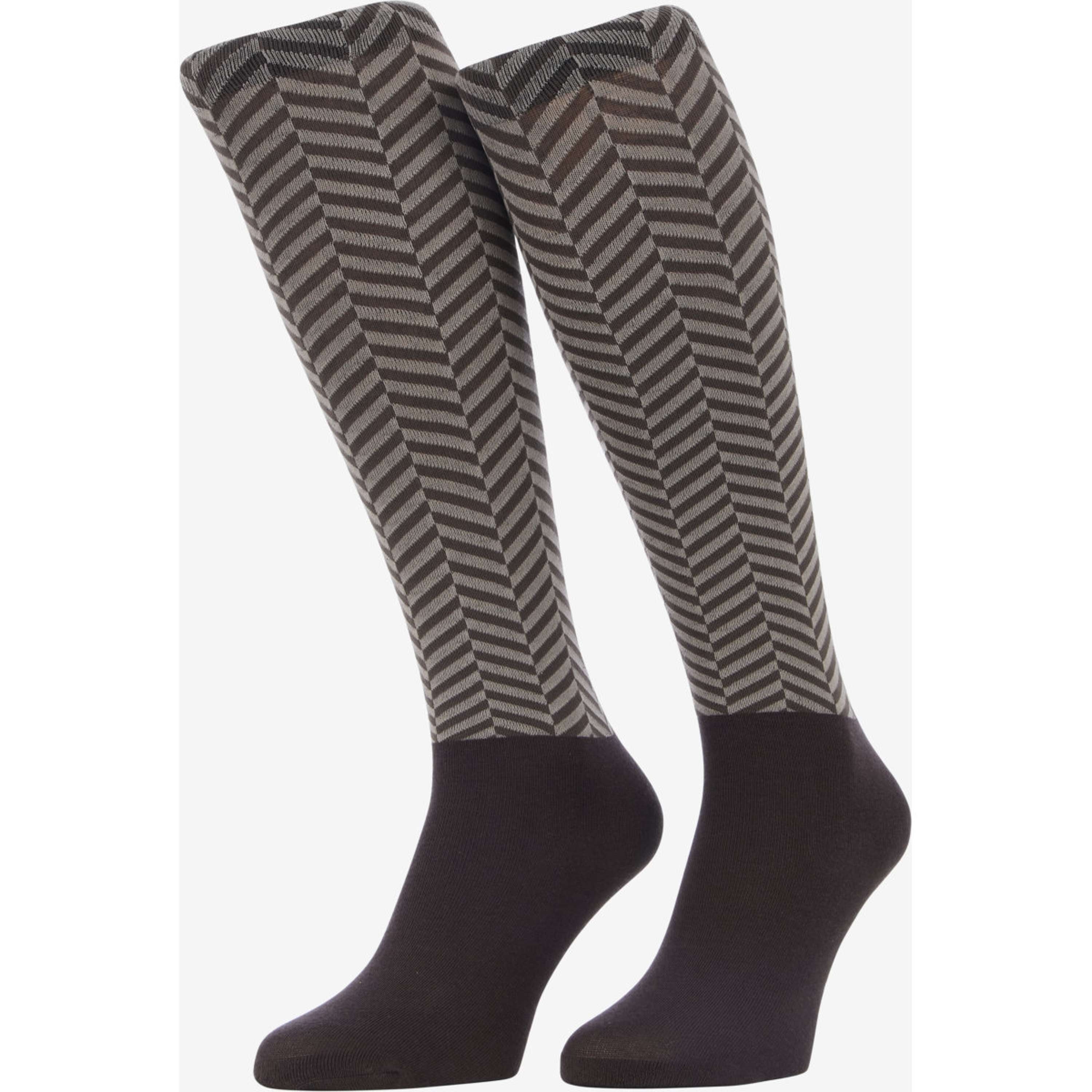 LeMieux Calze da Equitazione Heritage Footsie Cocoa