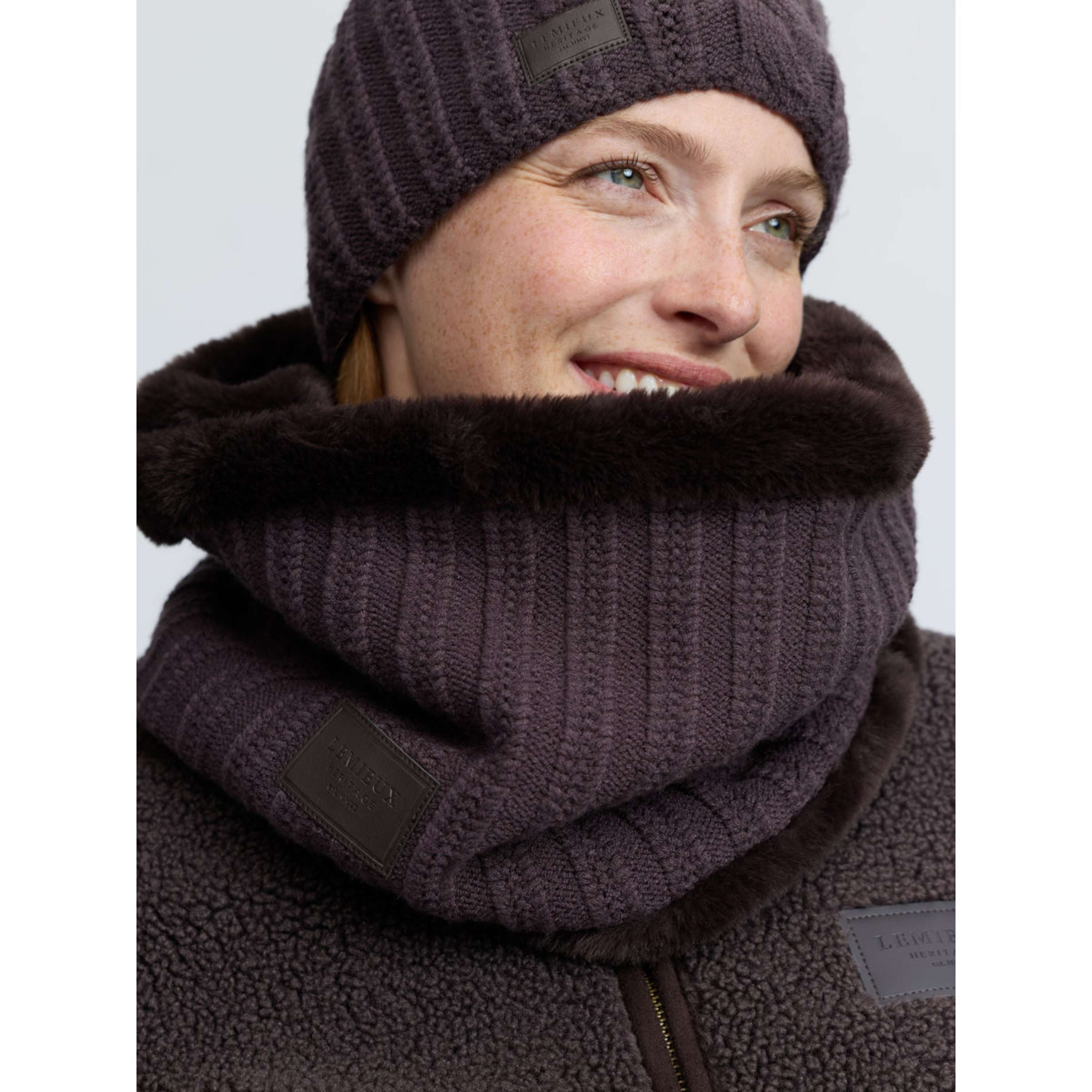 LeMieux Scaldacollo Heritage Knitted Cocoa