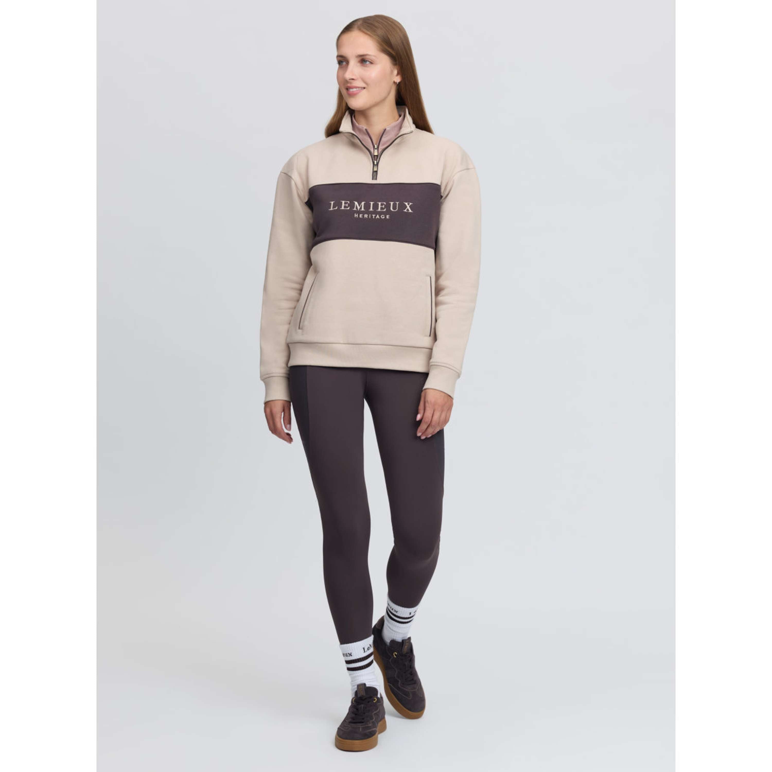 LeMieux Maglione Heritage Quarter Zip Calcolo