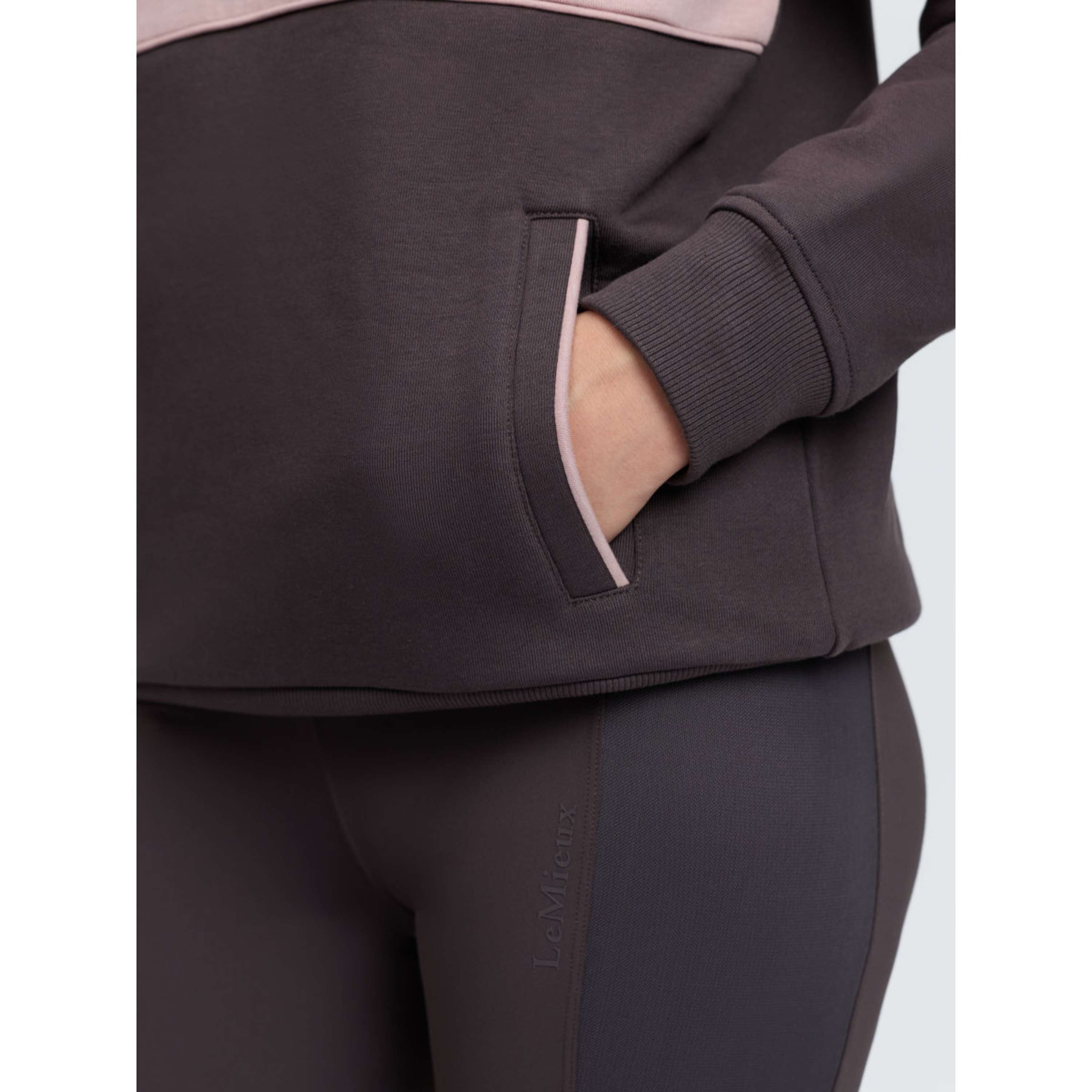 LeMieux Maglione Heritage Quarter Zip Cocoa