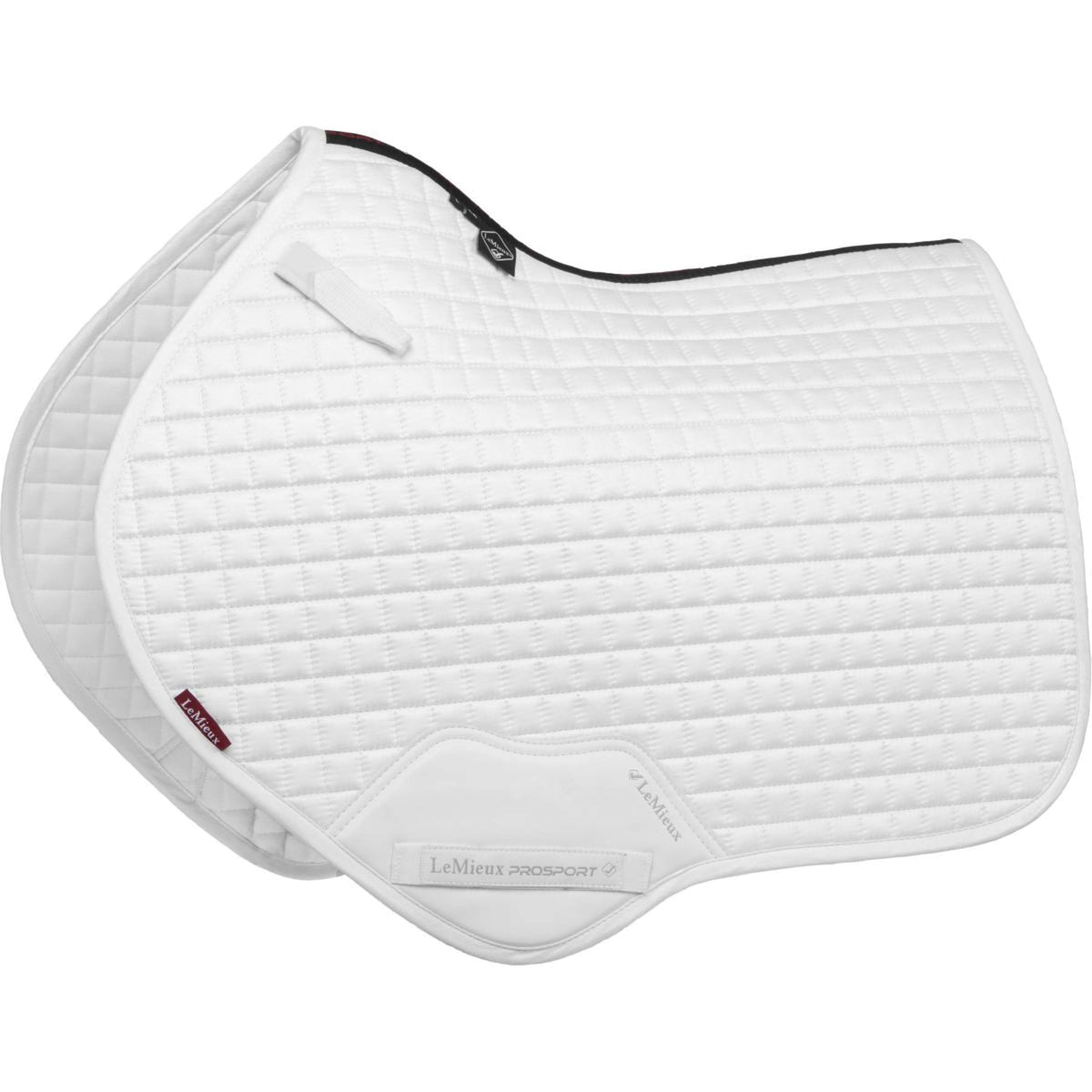 LeMieux Sottosella Suede Square Close Contact Bianco