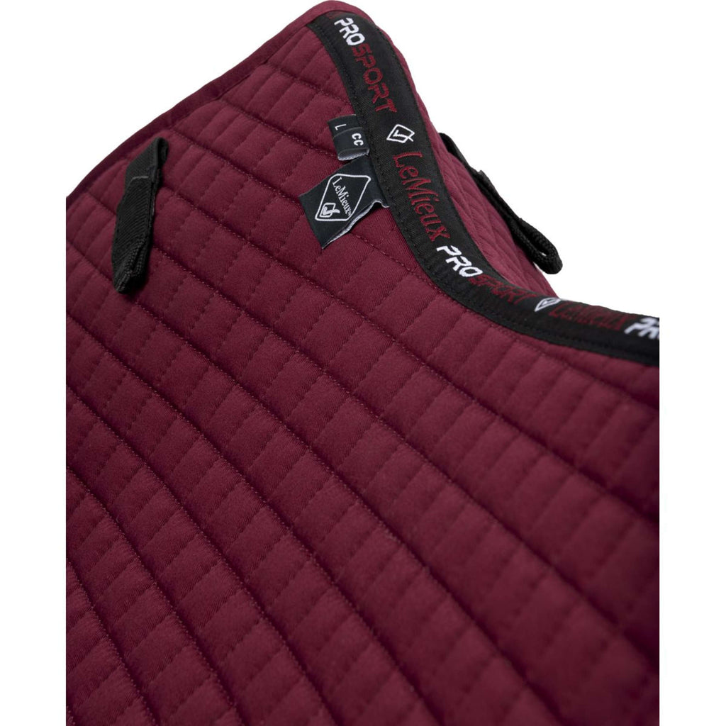 LeMieux Sottosella Cotton Square Close Contact Borgogna