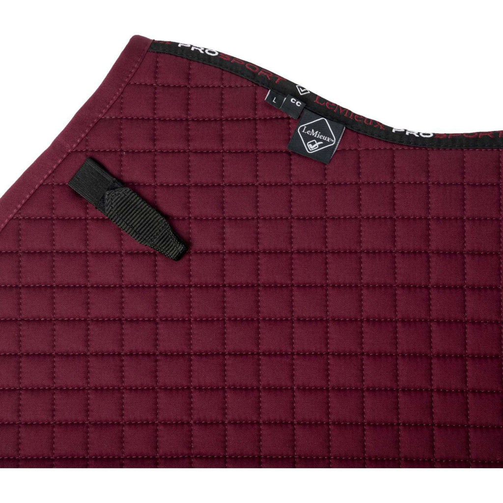 LeMieux Sottosella Cotton Square Close Contact Borgogna