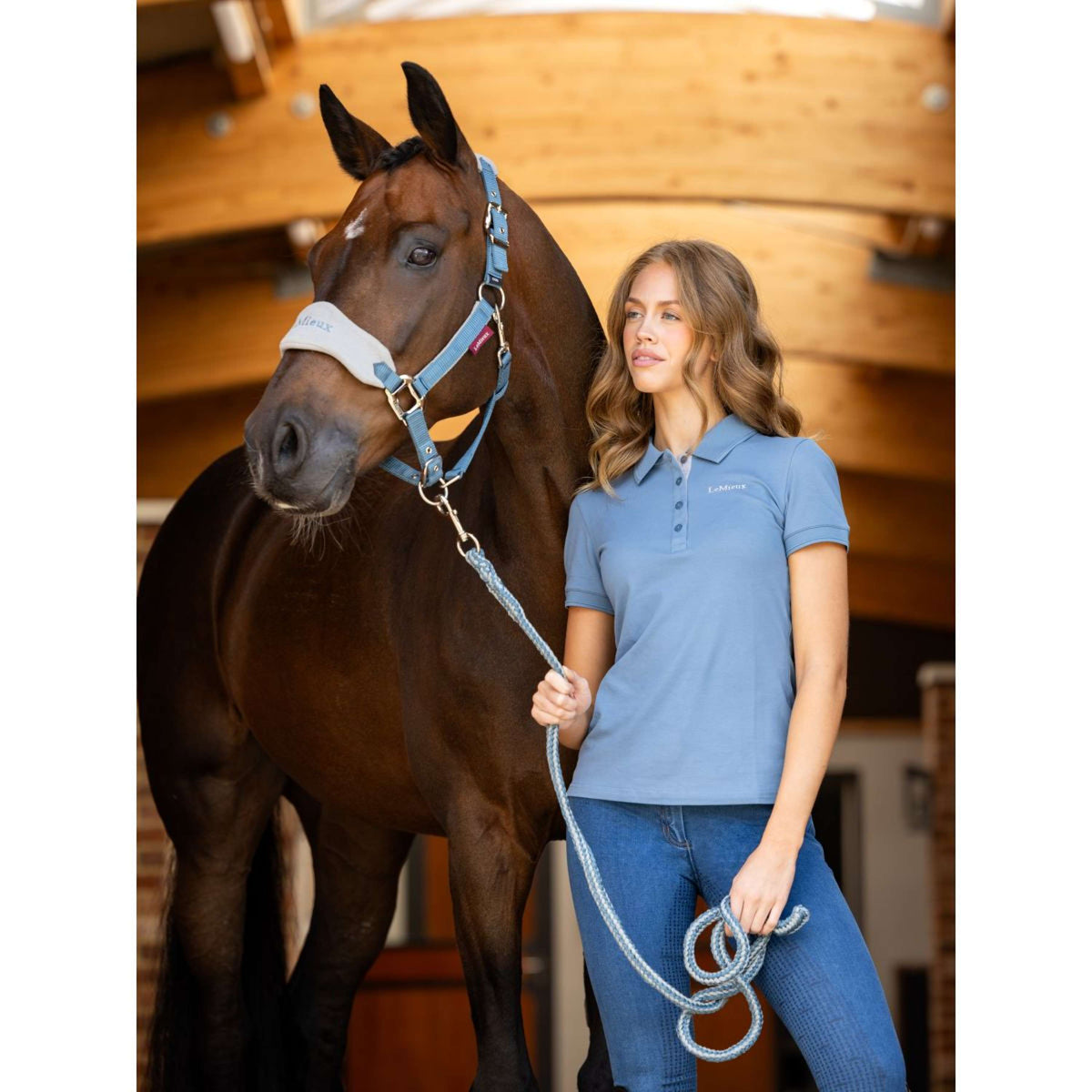 LeMieux Set Cavezza Vogue Ice Blue