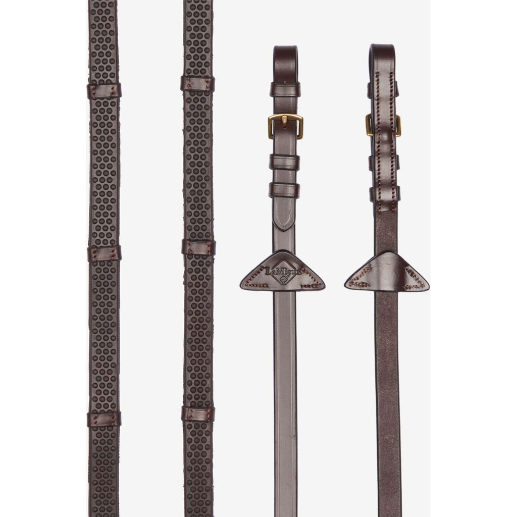 LeMieux Redini Soft Rubber with Stoppers Havana/Brass