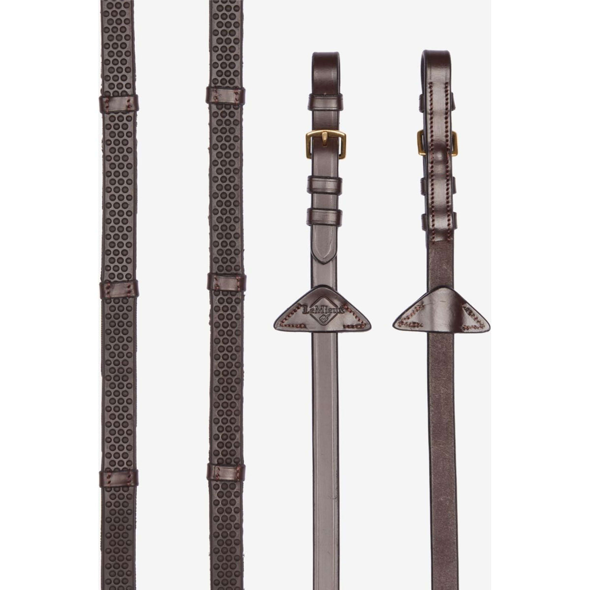 LeMieux Redini Soft Rubber with Stoppers Havana/Brass