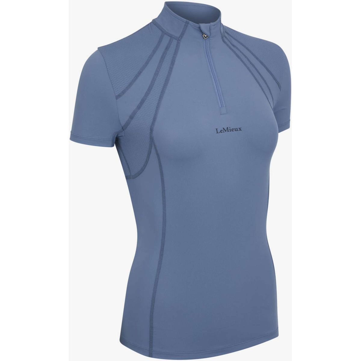 LeMieux Strato di base Mia Mesh Maniche Corte Blu ghiaccio