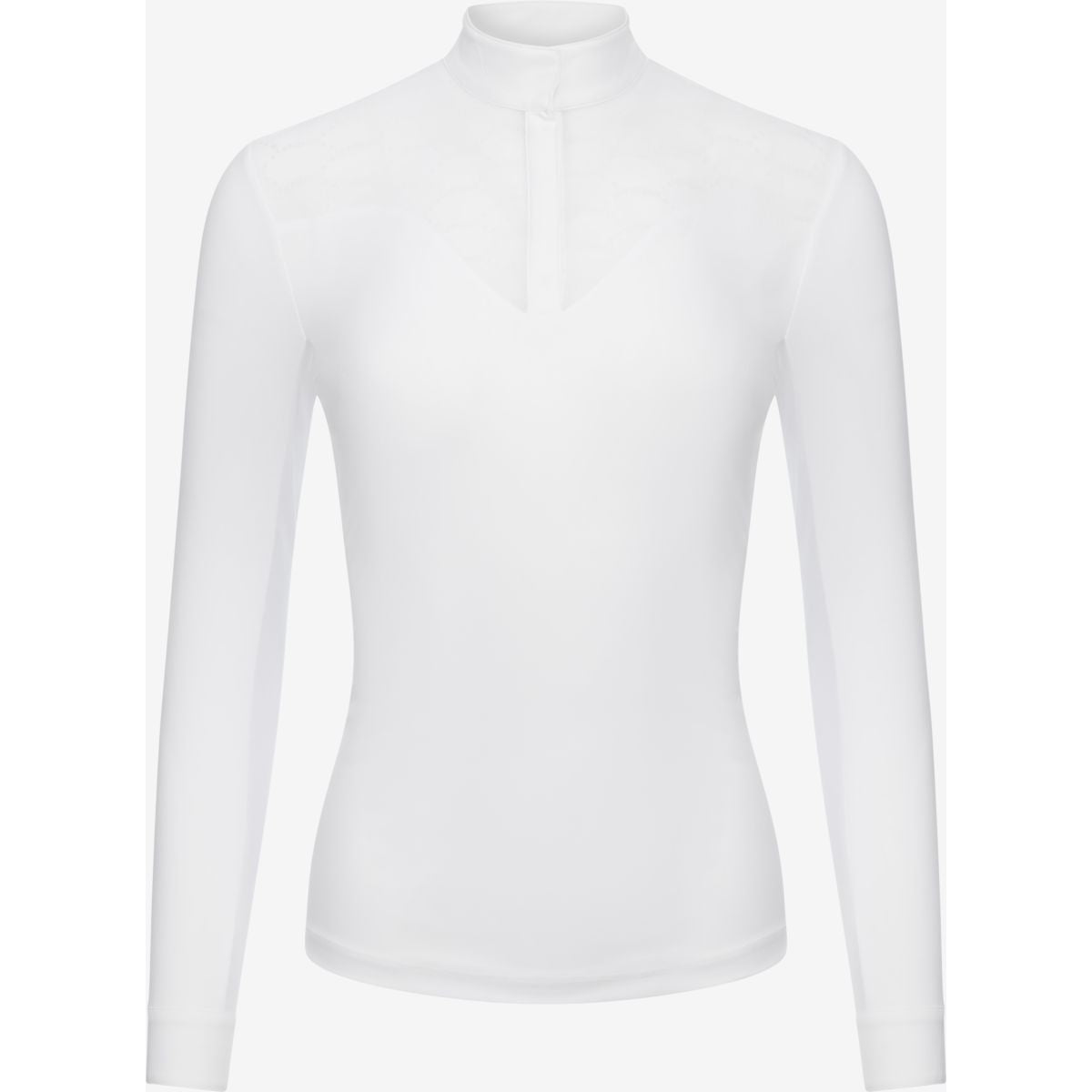 LeMieux Maglietta da Competizione Emily Maniche Lunghe Bianco