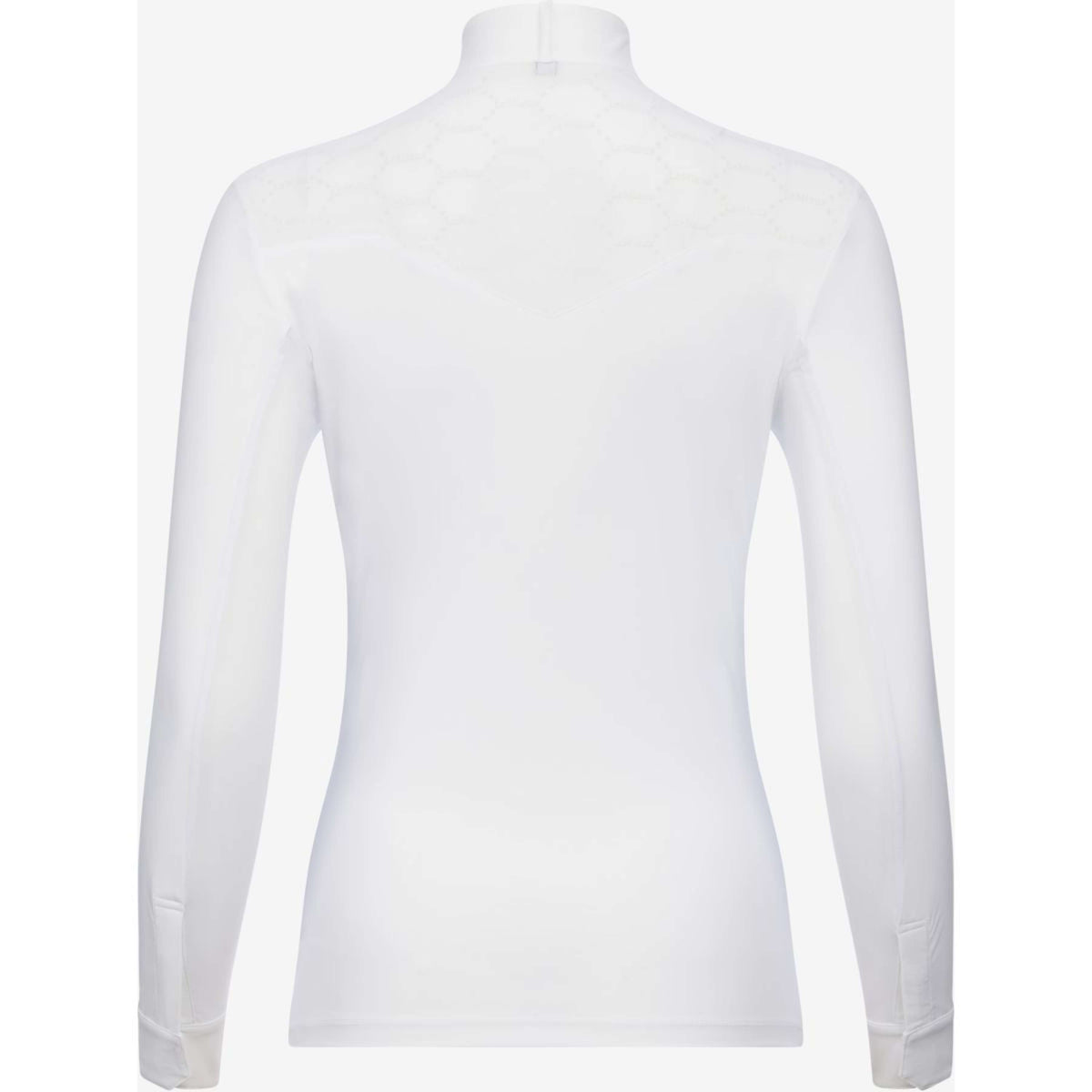 LeMieux Maglietta da Competizione Emily Maniche Lunghe Bianco