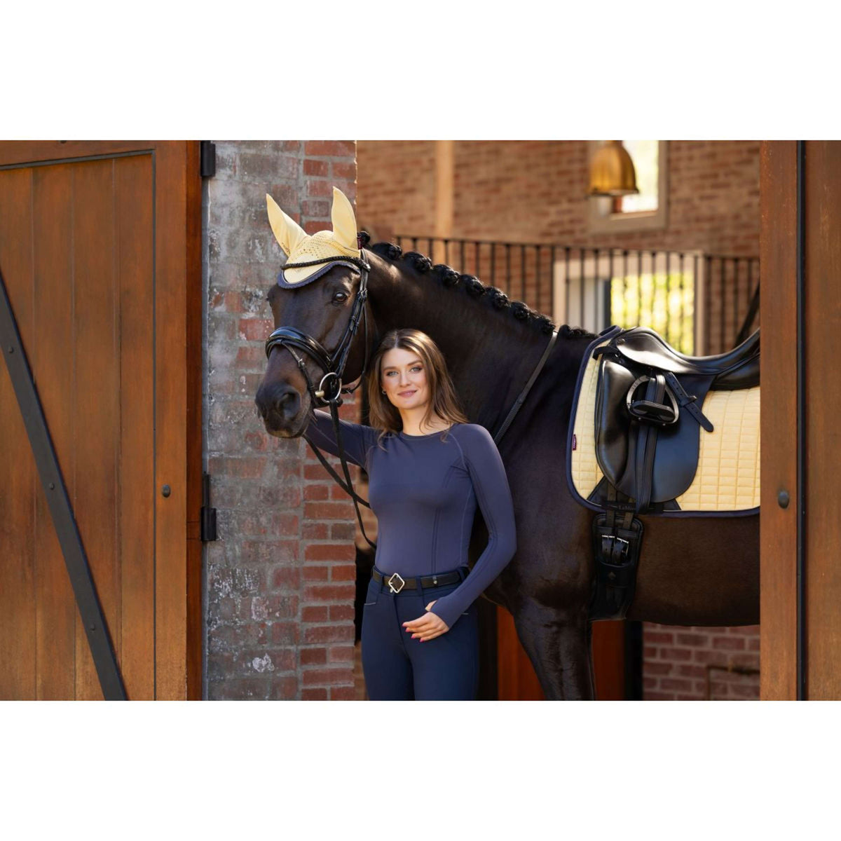 LeMieux Shirt Britney Seamless Maniche Lunghe Blu crepuscolo