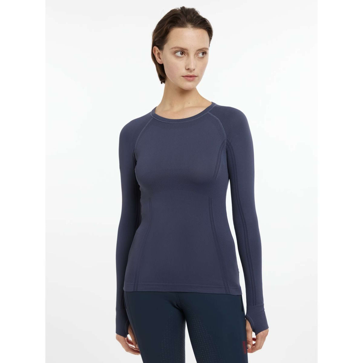 LeMieux Shirt Britney Seamless Maniche Lunghe Blu crepuscolo