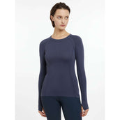 LeMieux Shirt Britney Seamless Maniche Lunghe Blu crepuscolo