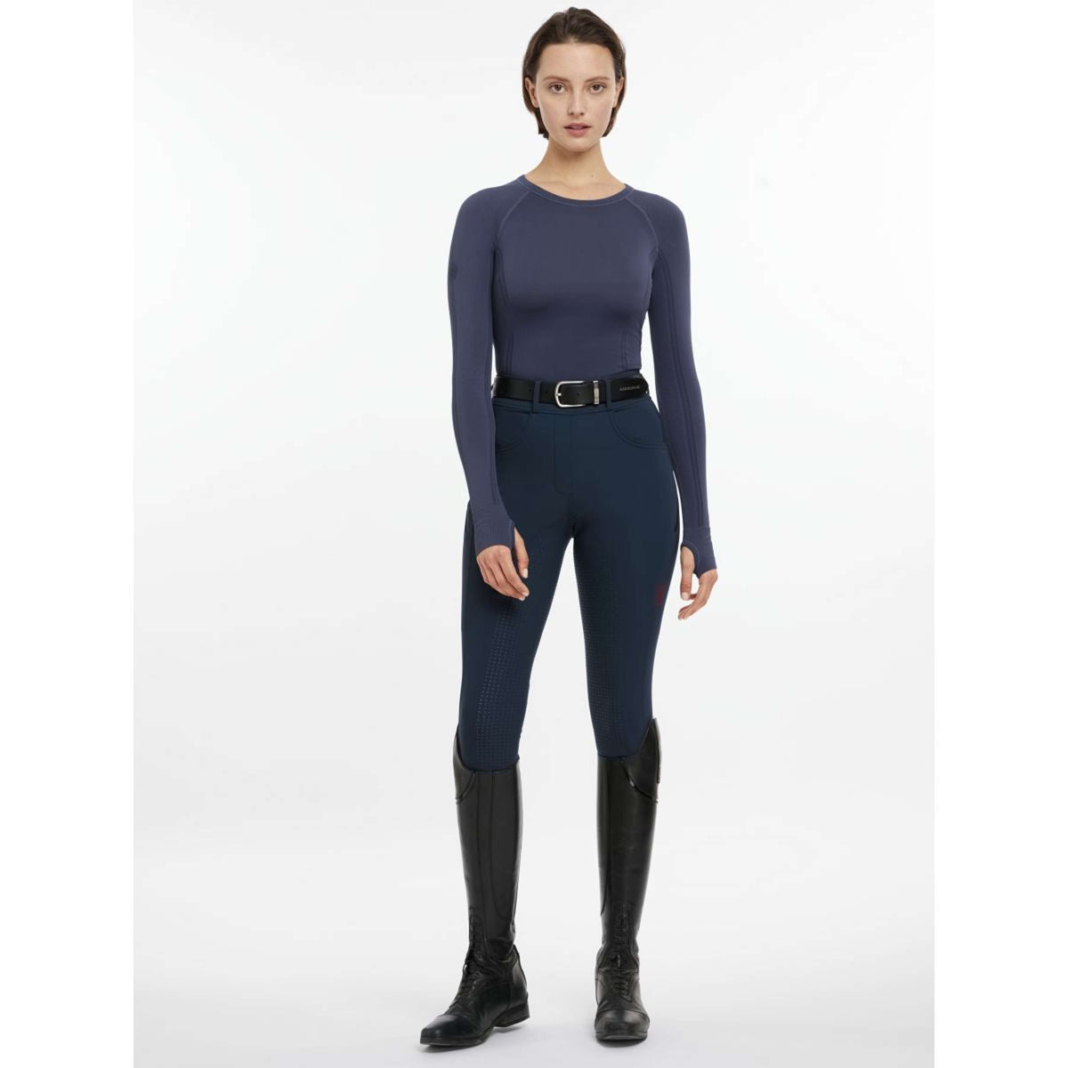 LeMieux Shirt Britney Seamless Maniche Lunghe Blu crepuscolo