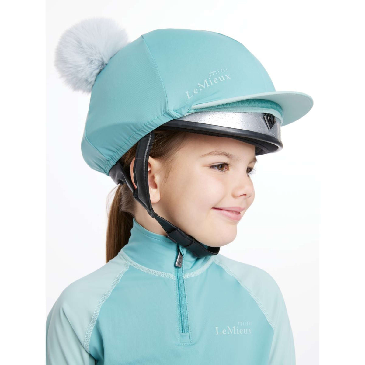 LeMieux CappelloSeta Double Pom Bambini Laguna