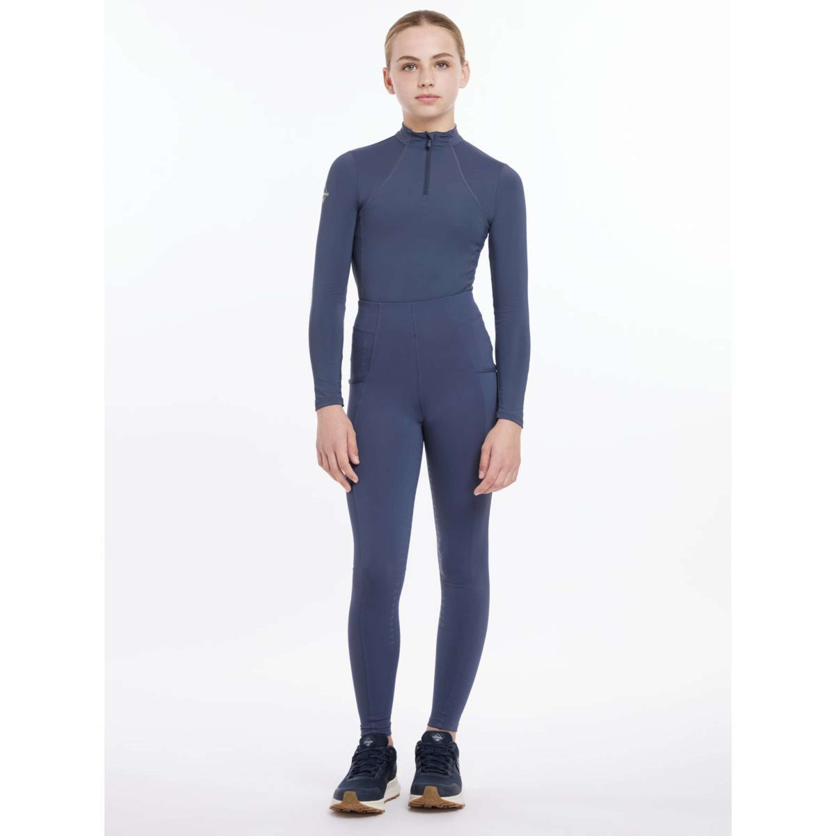 LeMieux Leggings da Equitazione Orla Bambini Blu crepuscolo