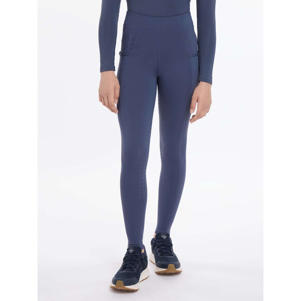 LeMieux Leggings da Equitazione Orla Bambini Blu crepuscolo