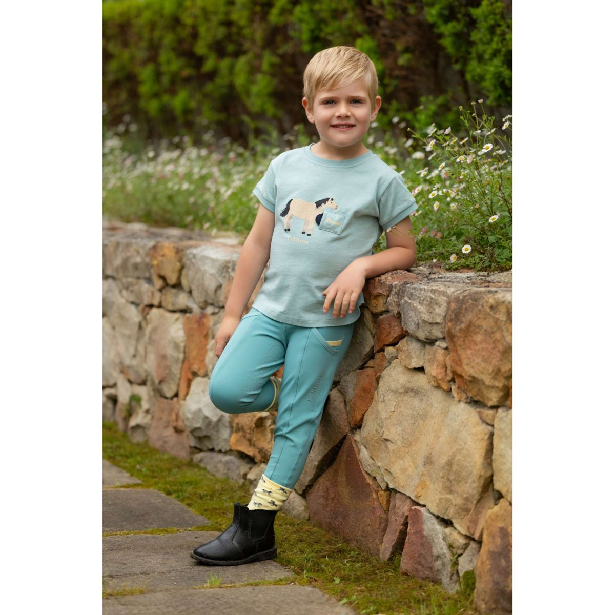 LeMieux T-Shirt Alex Tee Bambini Acqua