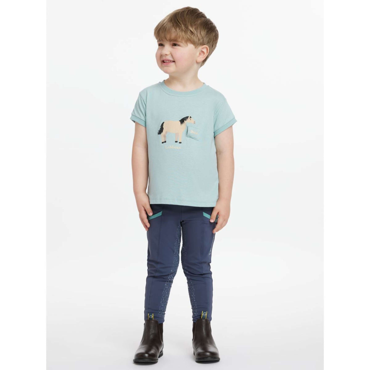 LeMieux T-Shirt Alex Tee Bambini Acqua