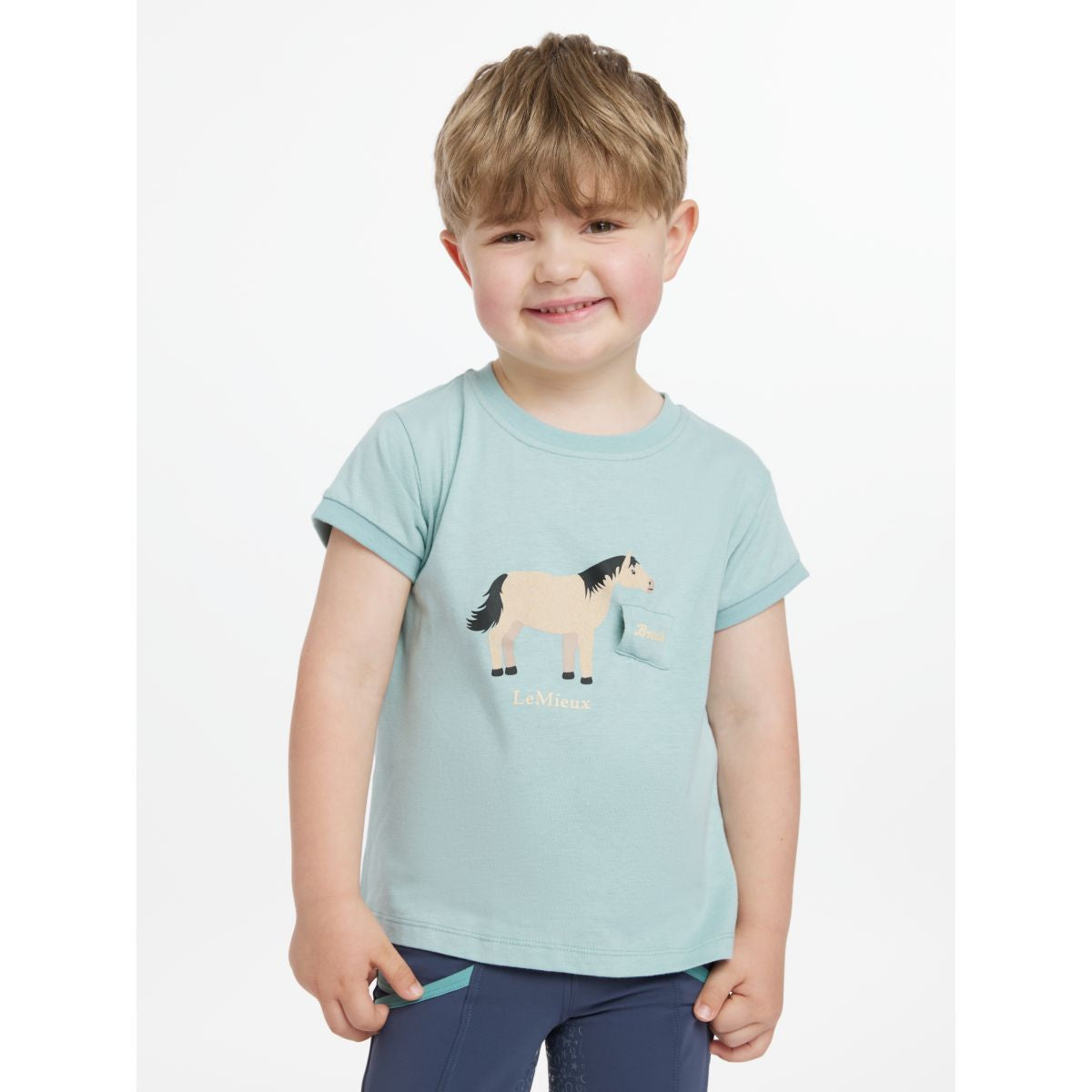LeMieux T-Shirt Alex Tee Bambini Acqua
