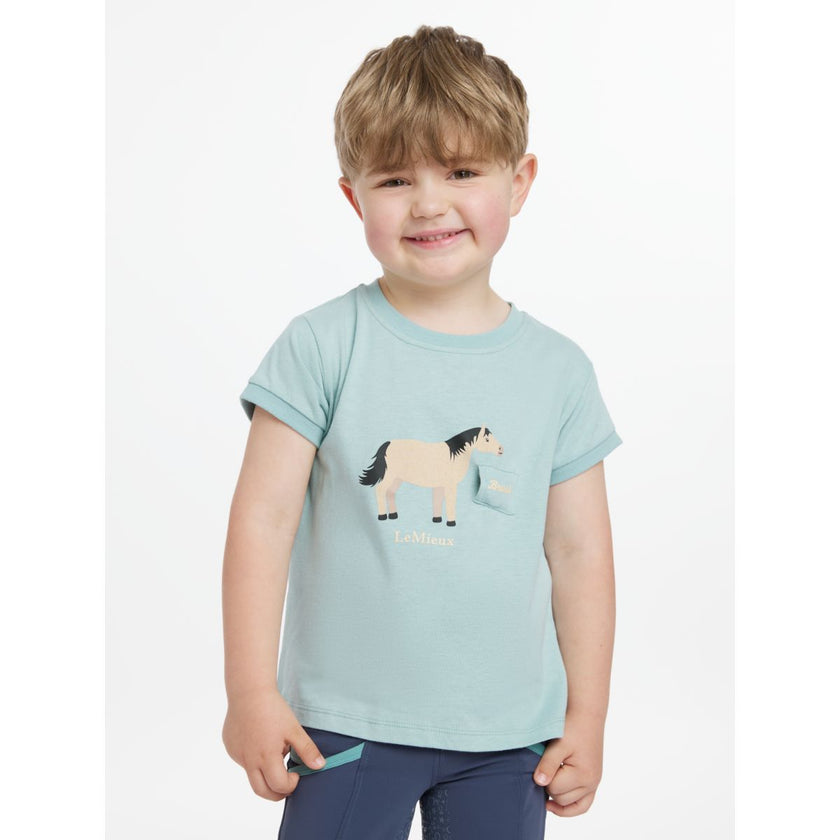 LeMieux T-Shirt Alex Tee Bambini Acqua