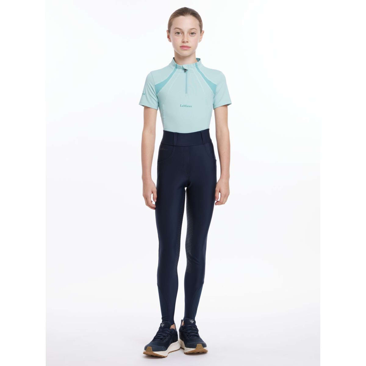 LeMieux Leggings da Equitazione Remi Bambini Navy