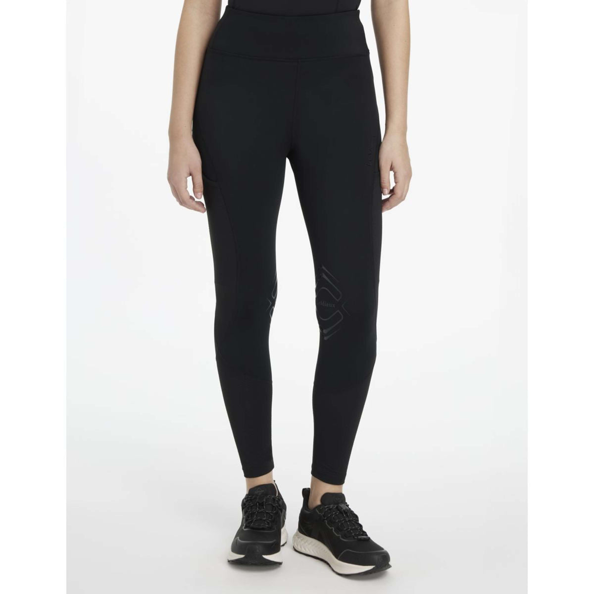 LeMieux Leggings da Equitazione Lydia Mesh Nero